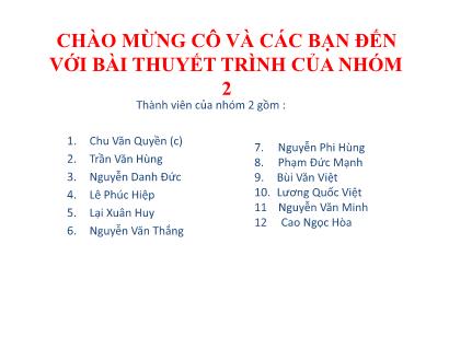 Bài thuyết trình Nhũ tương nhựa đường