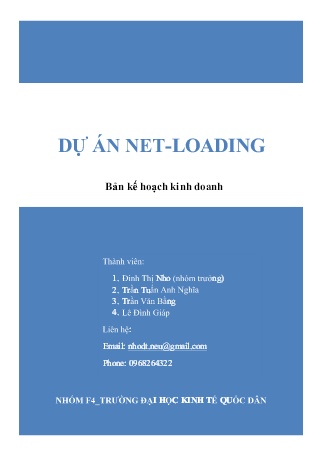 Dự án net - Loading - Giải pháp cho tương lai