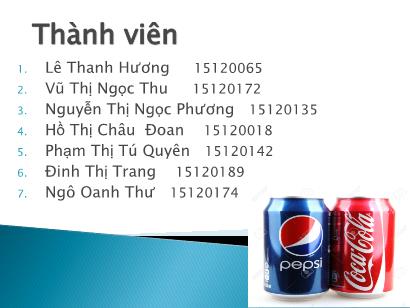 Maketing căn bản -  Cuộc chiến giữa Coca cola và pepsi