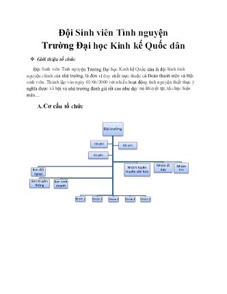 Tìm hiểu Đội sinh viên tình nguyện trường đại học kinh kế quốc dân Tìm hiểu Đội sinh viên tình nguyện trường đại học kinh kế quốc dân